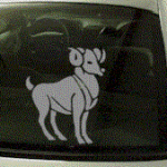 ZOD101 Aries Zodiac Decal