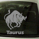 ZOD107 Taurus Zodiac Decal w/Name