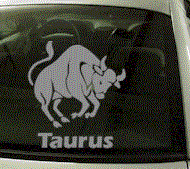  ZOD107 Taurus Zodiac Decal w/Name