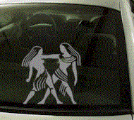  ZOD109 Gemini Zodiac Decal