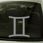 ZOD110 Gemini Symbol Zodiac Decal
