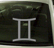  ZOD110 Gemini Symbol Zodiac Decal