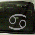ZOD114 Cancer Symbol Zodiac Decal