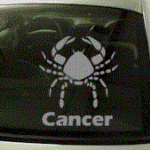 ZOD115 Cancer Zodiac Decal w/Name