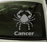  ZOD115 Cancer Zodiac Decal w/Name