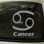 ZOD116 Cancer Symbol Zodiac Decal w/Name