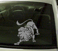  ZOD117 Leo Zodiac Decal