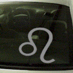 ZOD118 Leo Symbol Zodiac Decal