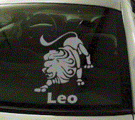  ZOD119 Leo Zodiac Decal w/Name