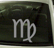  ZOD122 Virgo Symbol Zodiac Decal