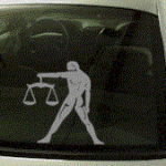 ZOD125 Libra Zodiac Decal