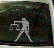  ZOD125 Libra Zodiac Decal