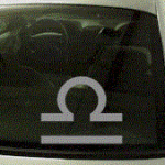 ZOD126 Libra Symbol Zodiac Decal