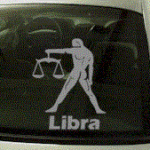 ZOD127 Libra Zodiac Decal w/Name