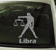  ZOD127 Libra Zodiac Decal w/Name