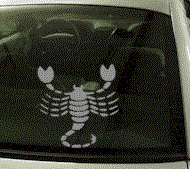  ZOD129 Scorpio Zodiac Decal