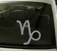  ZOD138 Capricorn Symbol Zodiac Decal