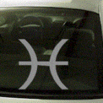 ZOD146 Pisces Symbol Zodiac Decal