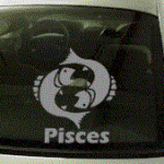 ZOD147 Pisces Zodiac Decal w/Name