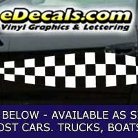  CFG201 Checkered Flag Decal