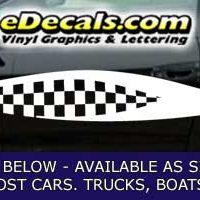  CFG204 Checkered Flag Decal