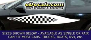 CFG204 Checkered Flag Decal