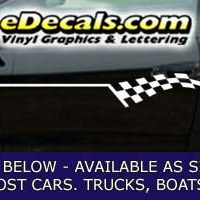  CFG206 Checkered Flag Decal