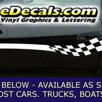  CFG207 Checkered Flag Decal