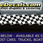 CFG208 Checkered Flag Decal