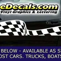  CFG209 Checkered Flag Decal