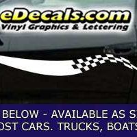  CFG210 Checkered Flag Decal