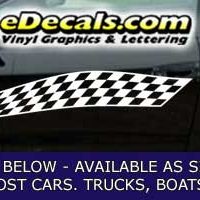  CFG212 Checkered Flag Decal