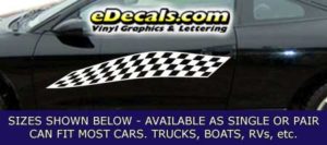 CFG212 Checkered Flag Decal
