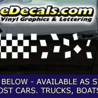 CFG213 Checkered Flag Decal