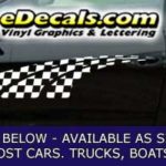 CFG214 Checkered Flag Decal