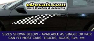 CFG214 Checkered Flag Decal