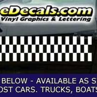  CFG215 Checkered Flag Decal
