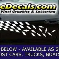  CFG216 Checkered Flag Decal