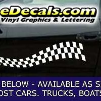  CFG217 Checkered Flag Decal