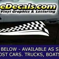  CFG220 Checkered Flag Decal