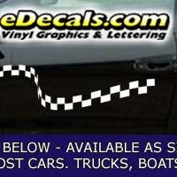  CFG221 Checkered Flag Decal