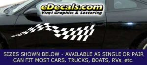 CFG222 Checkered Flag Decal