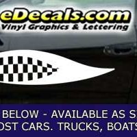  CFG223 Checkered Flag Decal