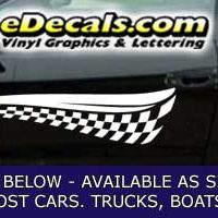  CFG224 Checkered Flag Decal