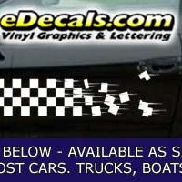  CFG225 Checkered Flag Decal