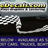  CFG226 Checkered Flag Decal