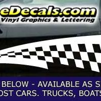  CFG227 Checkered Flag Decal