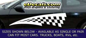 CFG227 Checkered Flag Decal