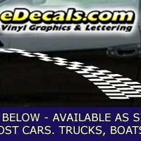  CFG228 Checkered Flag Decal