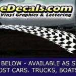 CFG229 Checkered Flag Decal